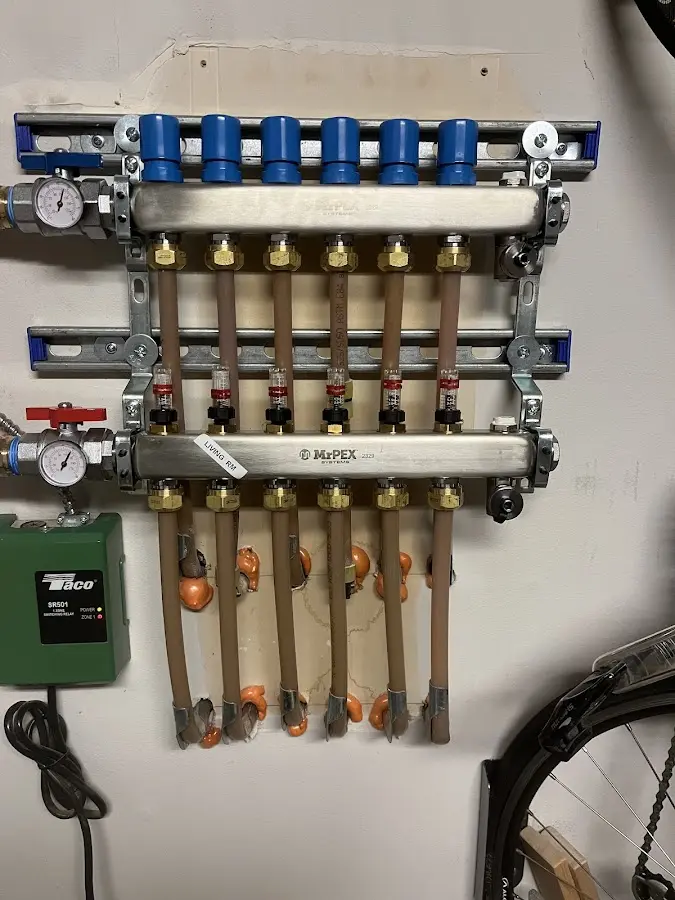 Plumber performing Gas Line Installation at a residential property in Boardman